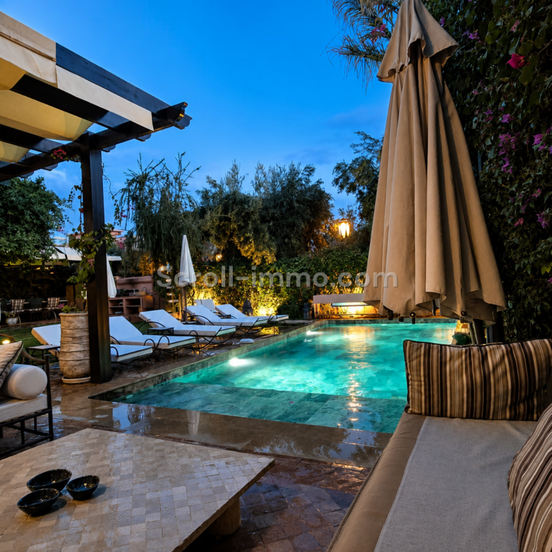 Villa 7 suites – golf d&rsquo;Amelkis piscine chauffée & hammam