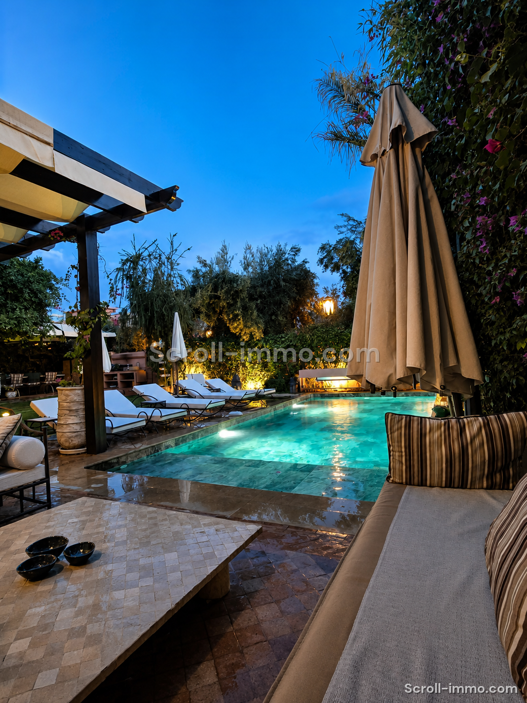 Villa 7 suites – golf d&rsquo;Amelkis piscine chauffée & hammam