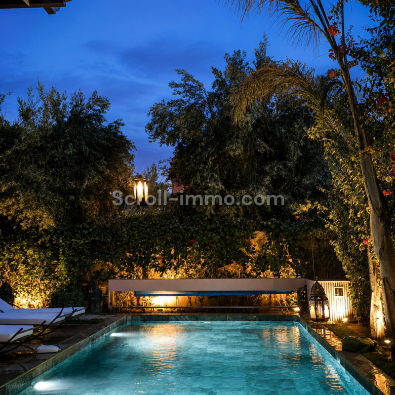 Villa 7 suites – golf d&rsquo;Amelkis piscine chauffée & hammam