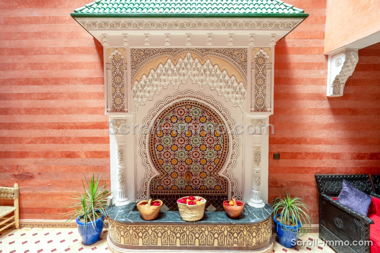 v-Riad 108m2 autorisé maison d’hôtes – bab Allens