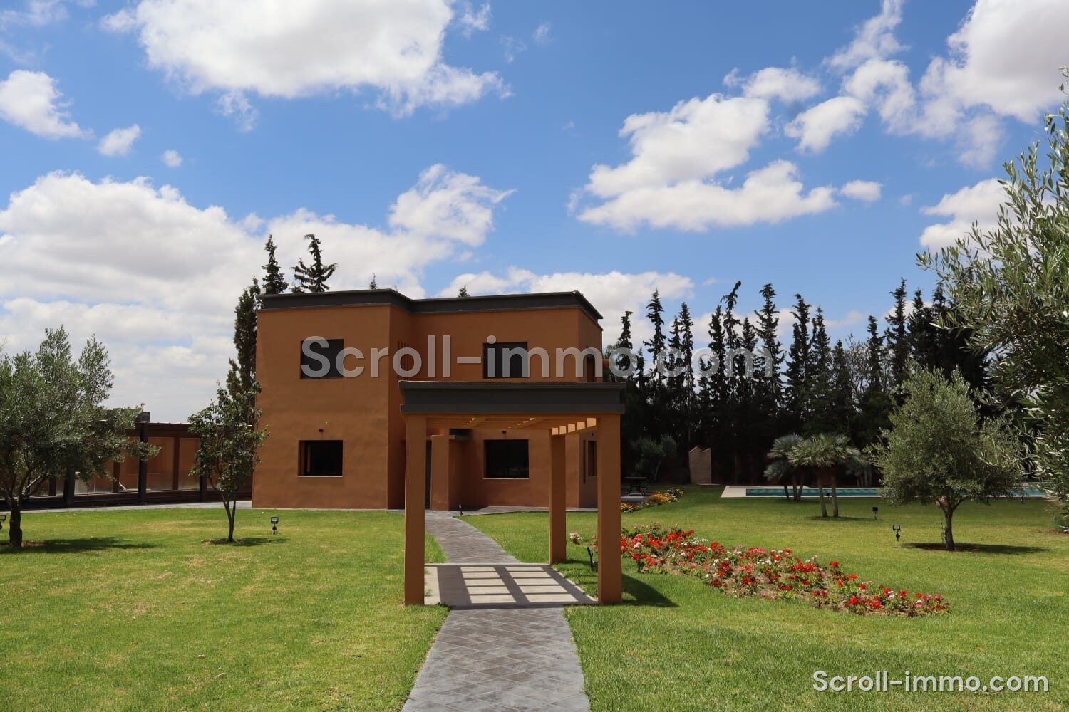 Villa contemporain – 380m² à Route d&rsquo;Ourika