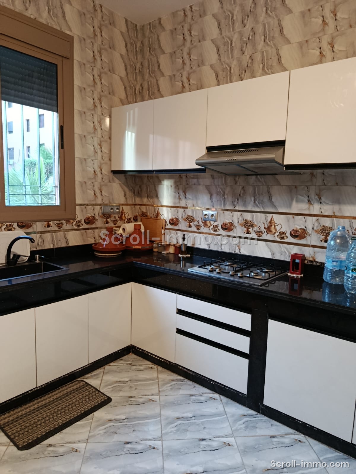 Appartement 72m2, 2 chambres, résidence sécurisé, Piscine, Route de Fez