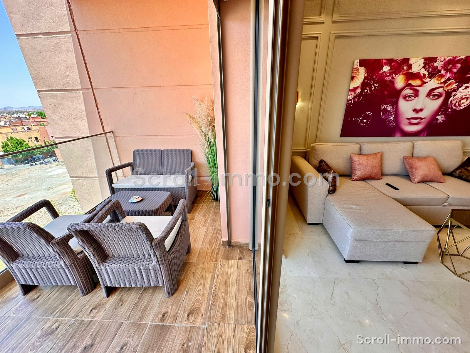 Appartement meublé 60m² Route de Casablanca