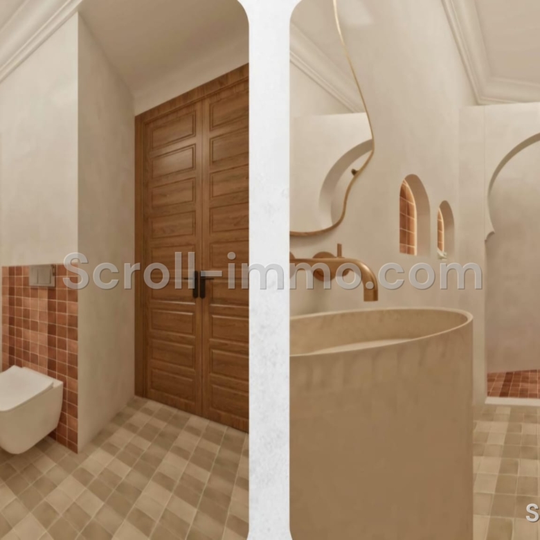 Riad de luxe titré – 112 m² au sol – 4 chambres – Médina de Marrakech