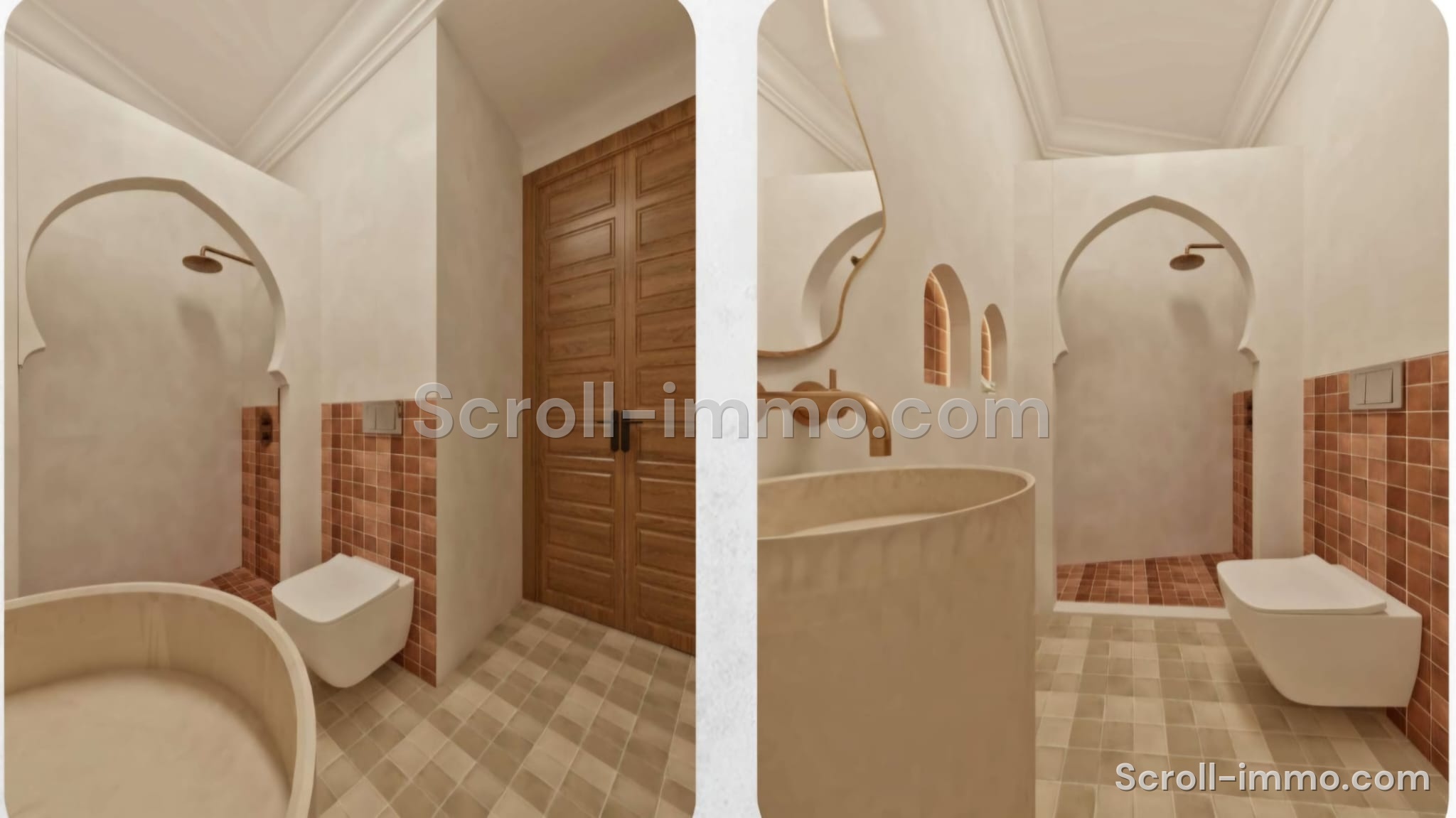 Riad de luxe titré – 112 m² au sol – 4 chambres – Médina de Marrakech