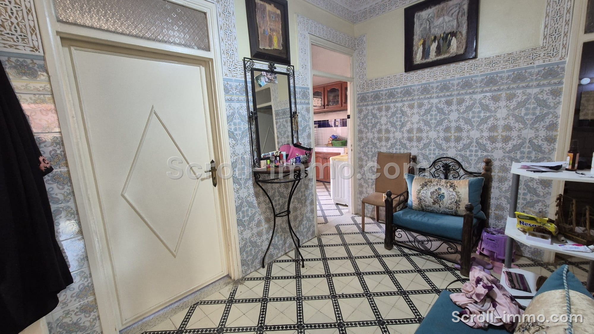 Villa beldi mitoyenne titrée, à rénover, idéal investisseur/ 300m2