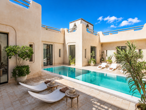 Magnifique villa Riad avec piscine Chauffée privée