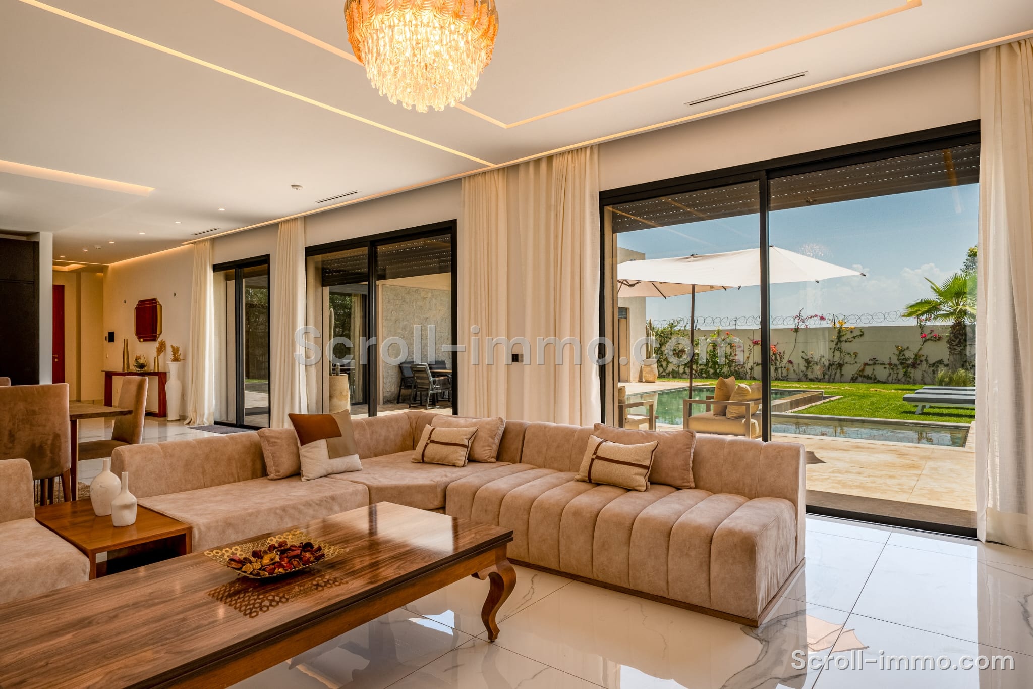 Villa moderne haut standing à louer meublée – Route de l’Ourika, Marrakech