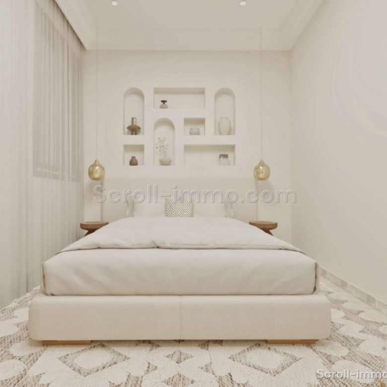 Riad de luxe titré – 112 m² au sol – 4 chambres – Médina de Marrakech