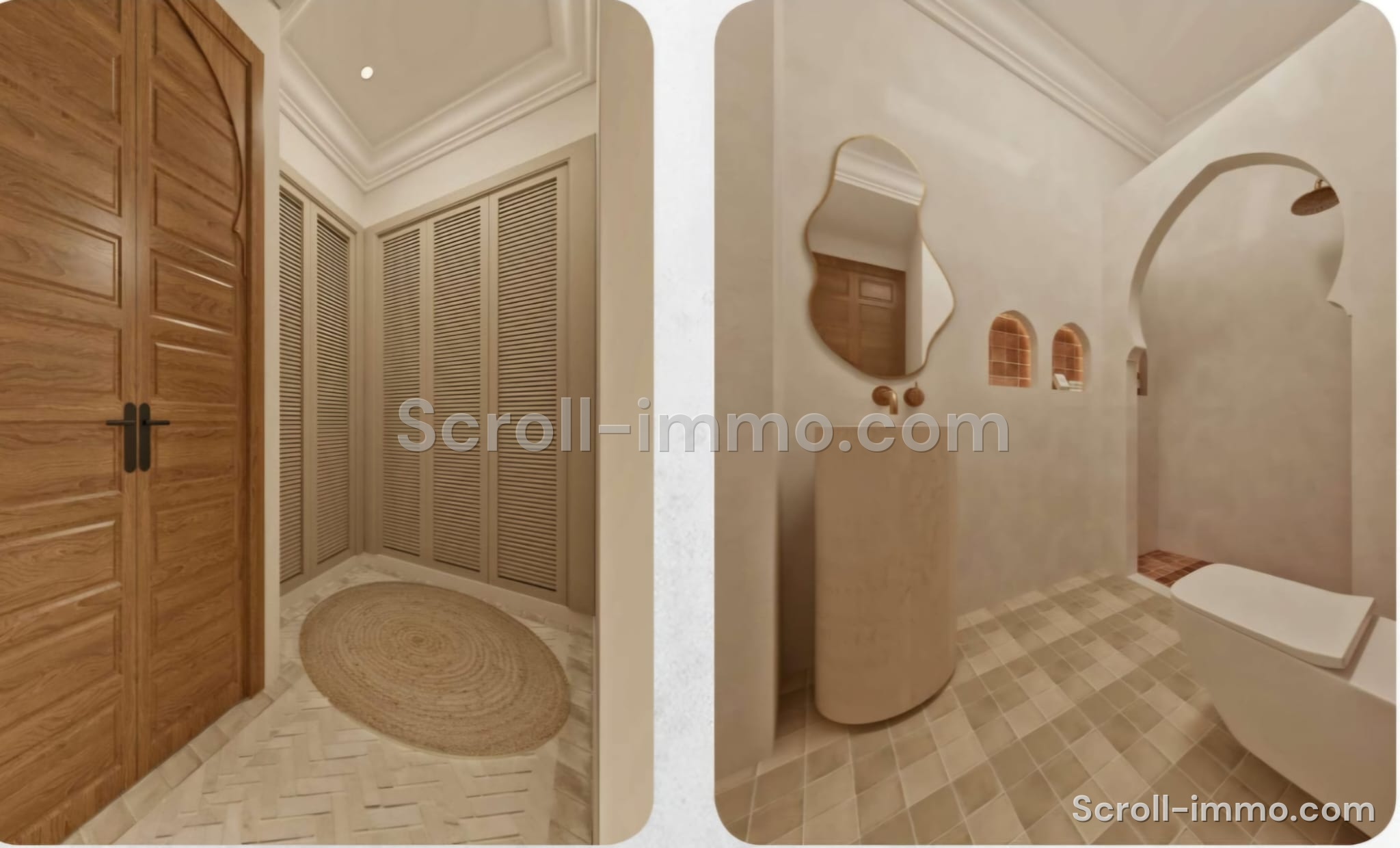 Riad de luxe titré – 112 m² au sol – 4 chambres – Médina de Marrakech