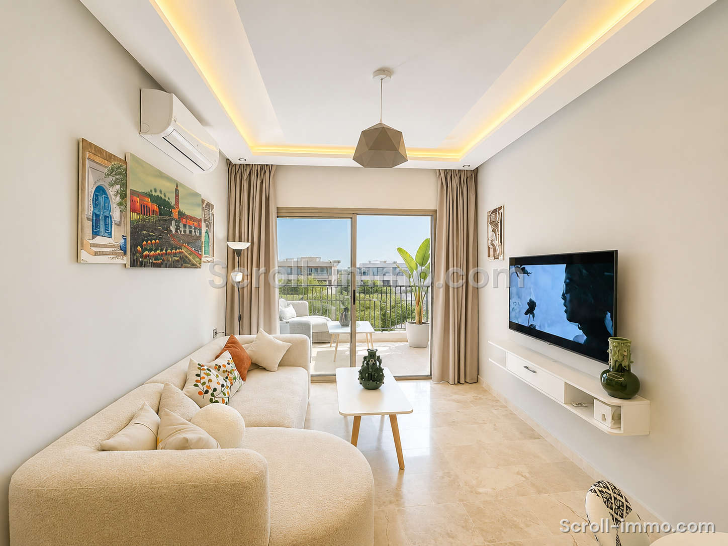 À LOUER meublé – Appartement longue durée derrière Carré Eden, Guéliz