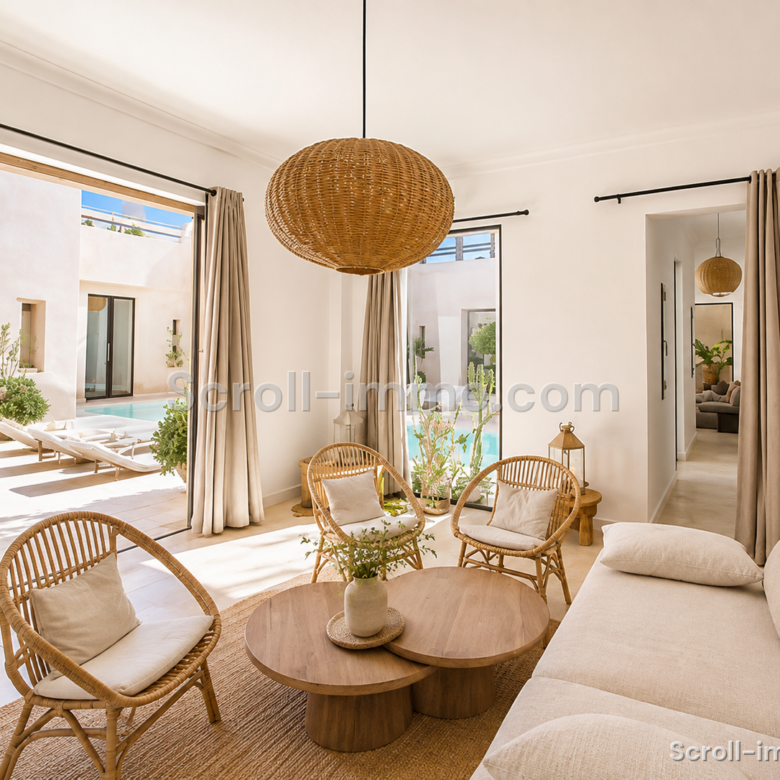 Magnifique villa Riad avec piscine Chauffée privée