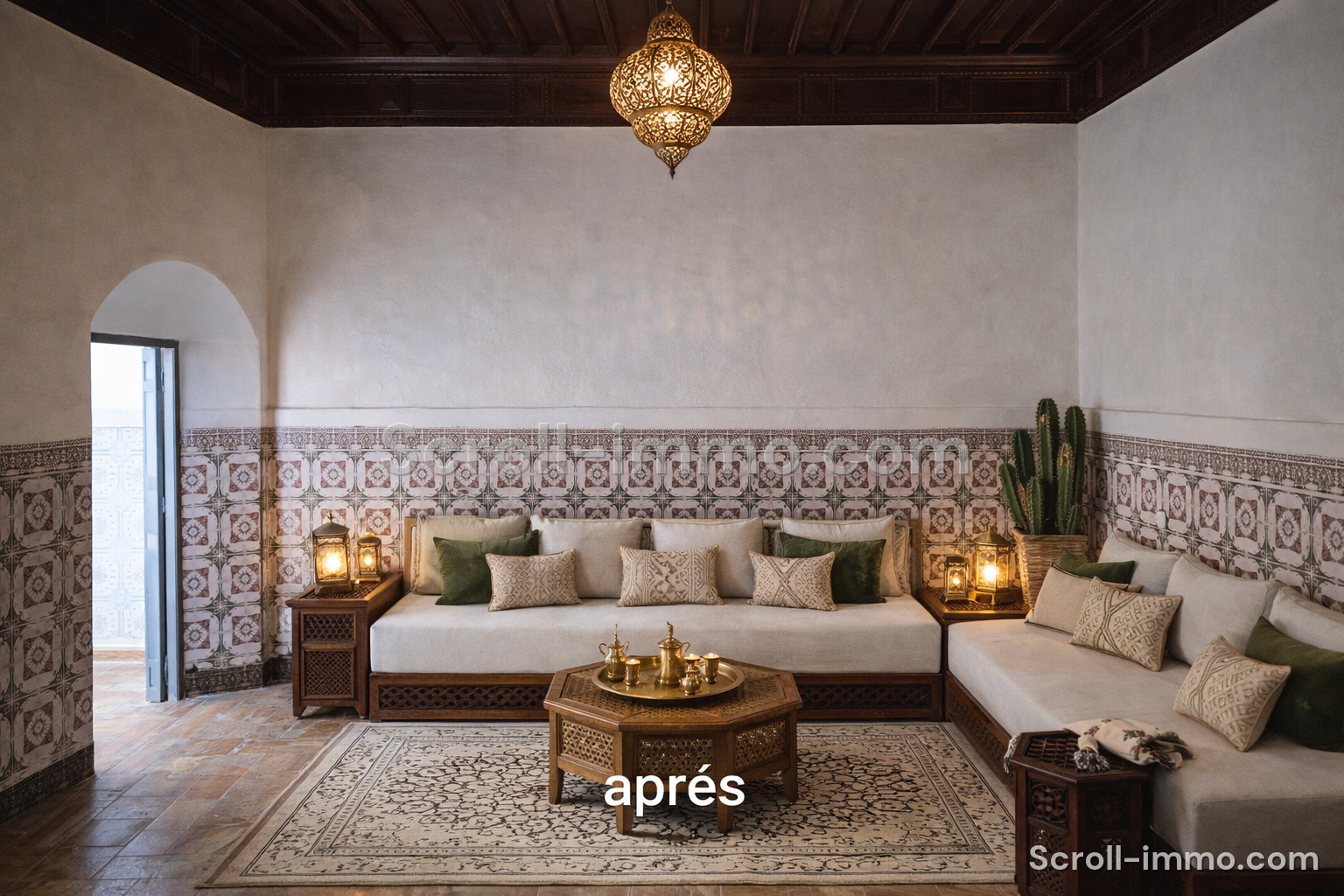 Riad Melkia 123m2 à Rénover légèrement – Hart Assoura