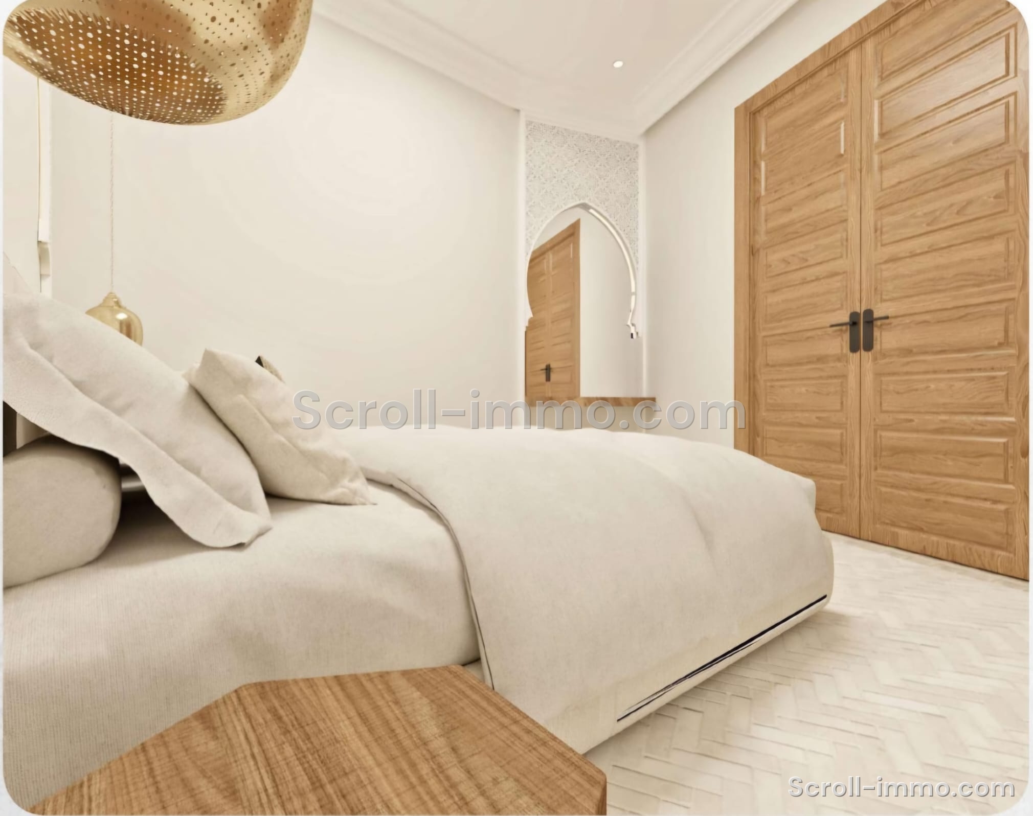 Riad de luxe titré – 112 m² au sol – 4 chambres – Médina de Marrakech