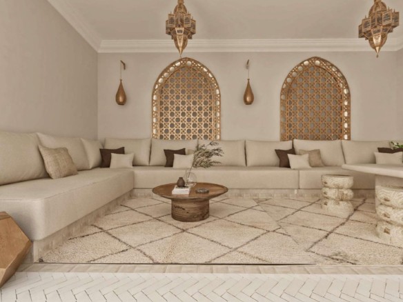 Riad de luxe titré – 112 m² au sol – 4 chambres – Médina de Marrakech