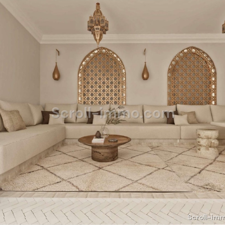 Riad de luxe titré – 112 m² au sol – 4 chambres – Médina de Marrakech