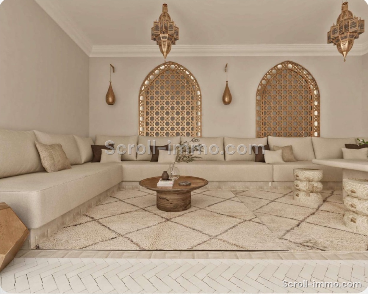 Riad de luxe titré – 112 m² au sol – 4 chambres – Médina de Marrakech
