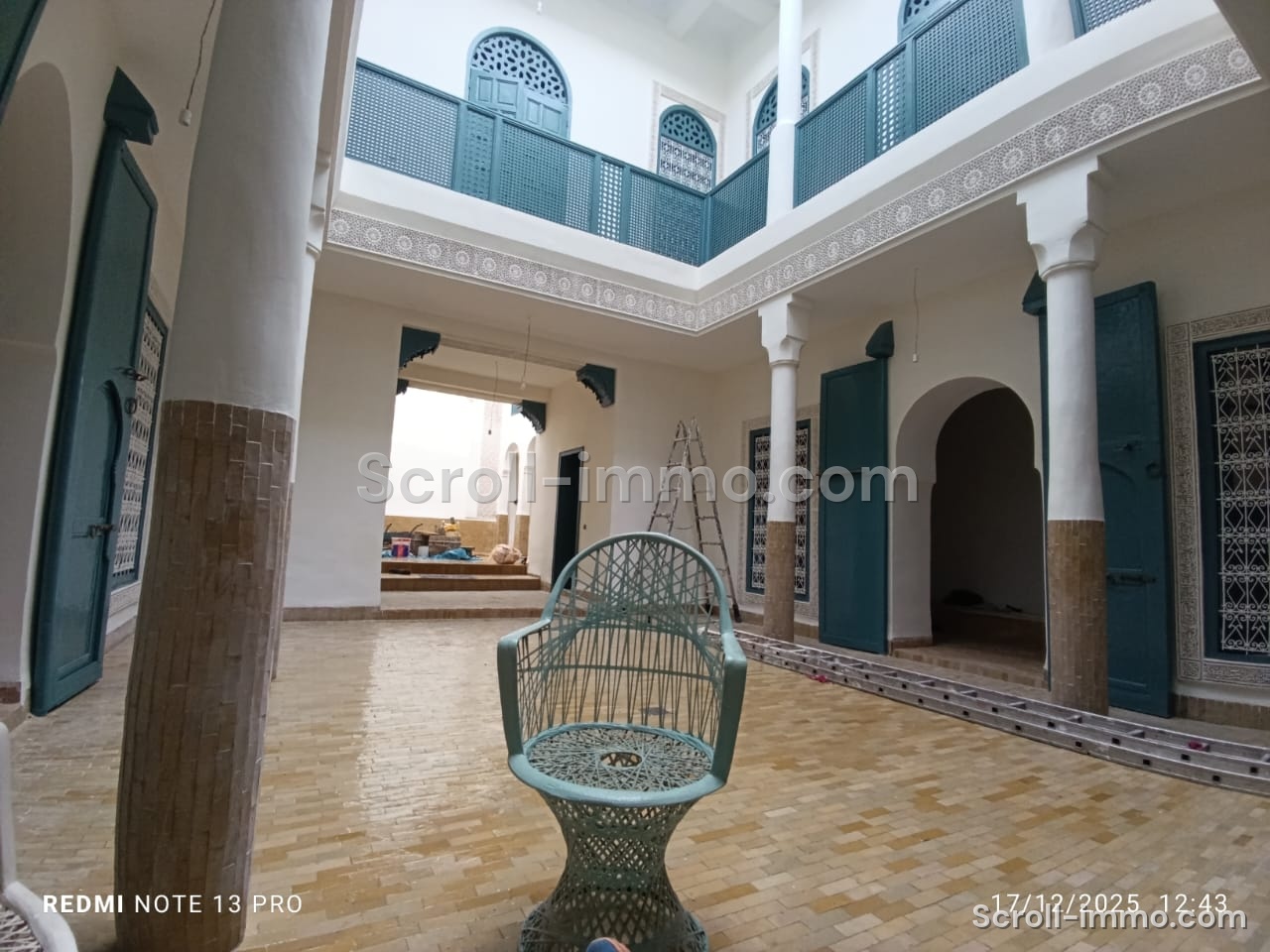 Riad 230m2 fini, titré à Zaouia