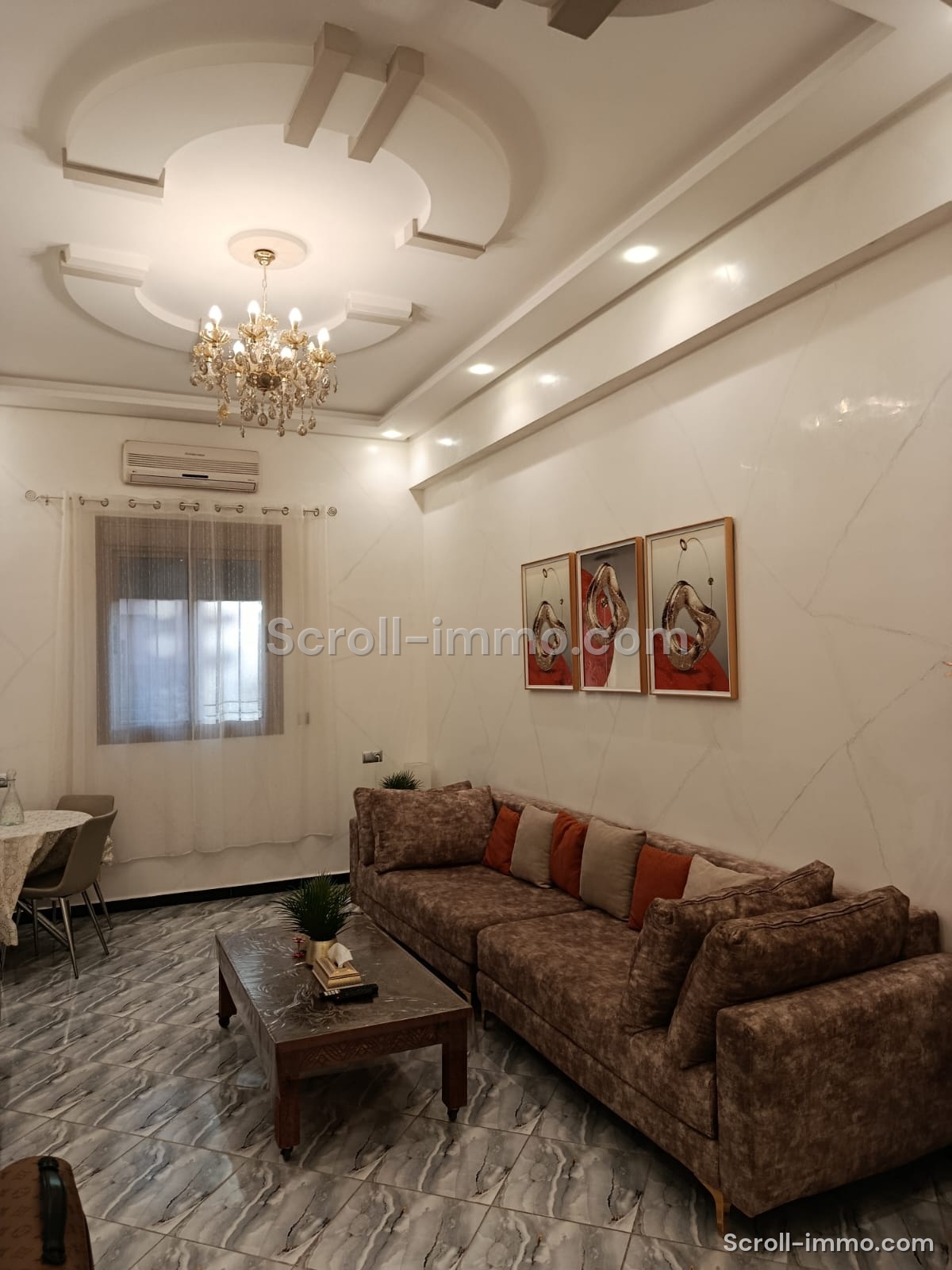 Appartement 72m2, 2 chambres, résidence sécurisé, Piscine, Route de Fez
