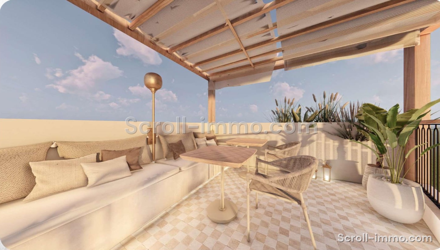 Riad de luxe titré – 112 m² au sol – 4 chambres – Médina de Marrakech