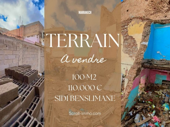 Terrain melkia 100m2 Sidi Benslimane