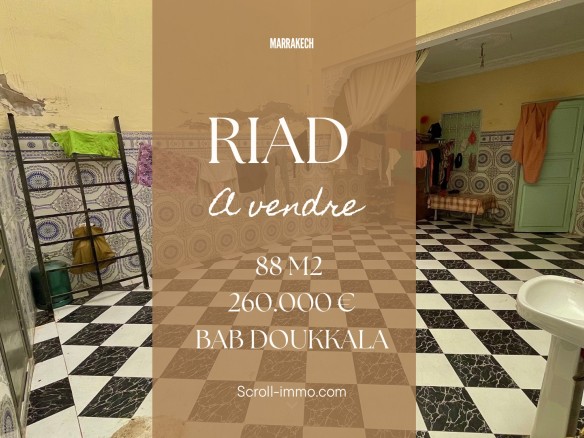 Riad Titré à rénover 88m² Bab Doukkala