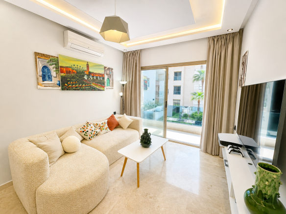 À LOUER meublé – Appartement longue durée derrière Carré Eden, Guéliz