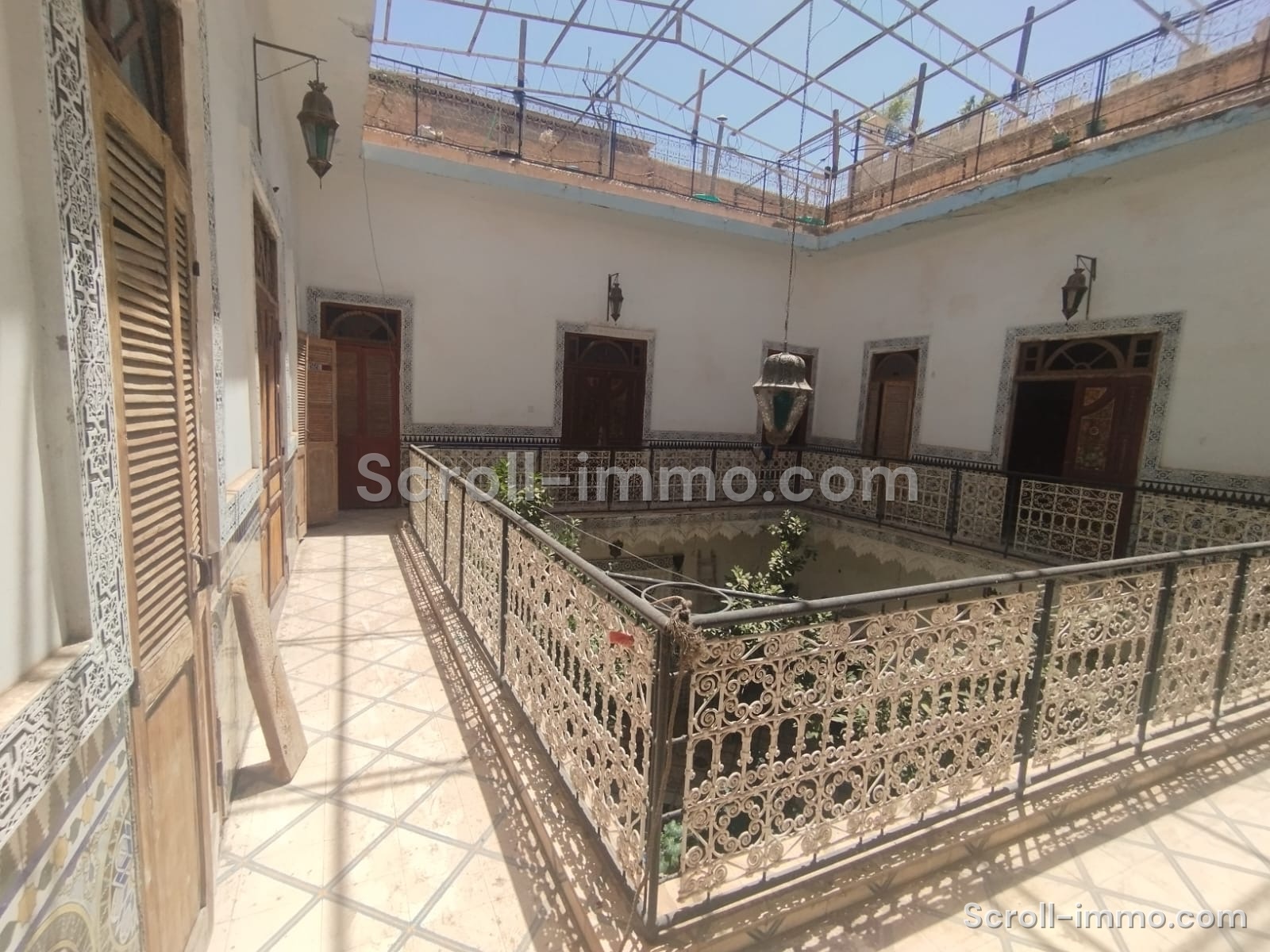 Riad 280m² Titré 8 chambres – Quartier Bahia