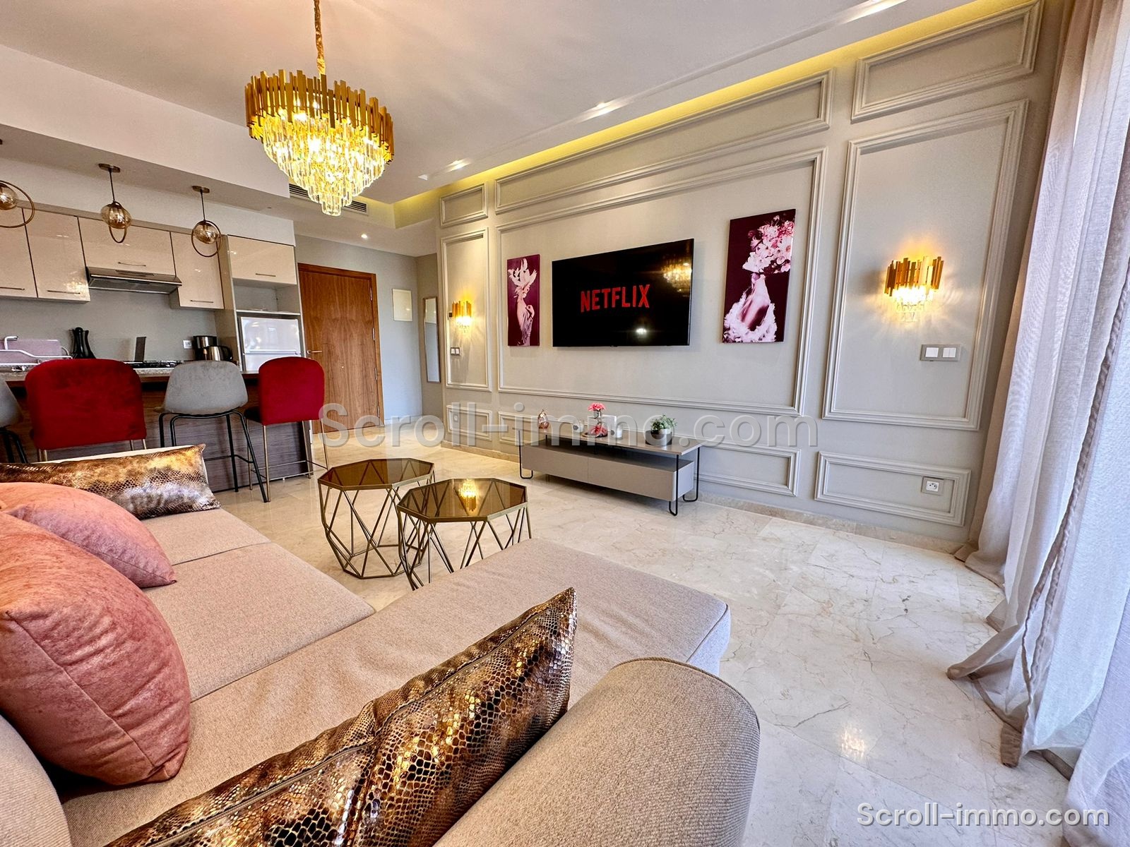 Appartement meublé 60m² Route de Casablanca