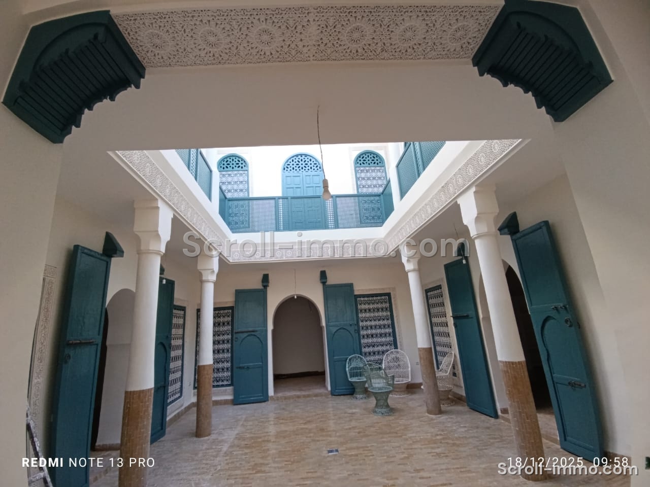 Riad 230m2 fini, titré à Zaouia