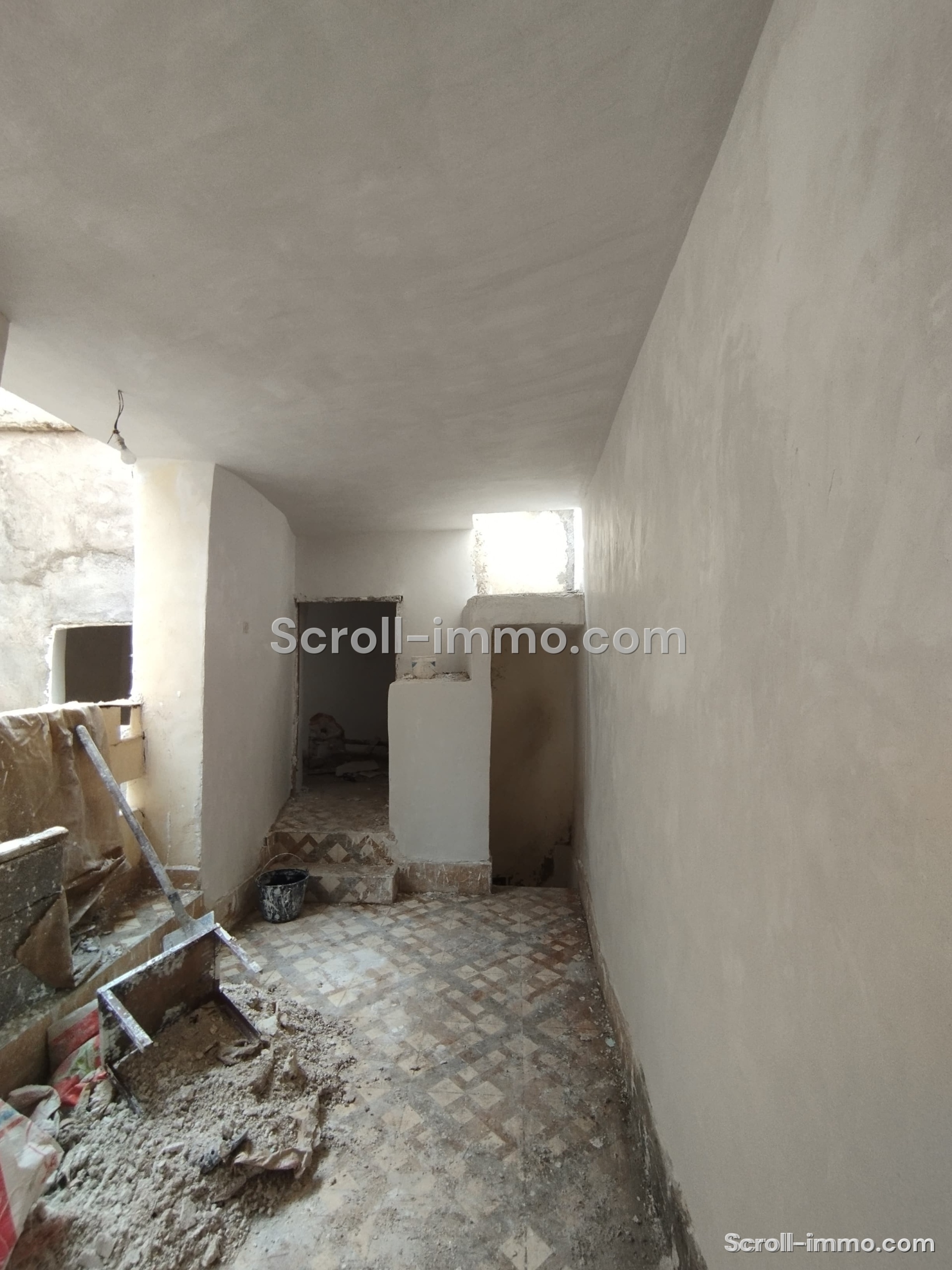 Riad 70m² à rénover 3 chambres – Quartier Riad Zitoun