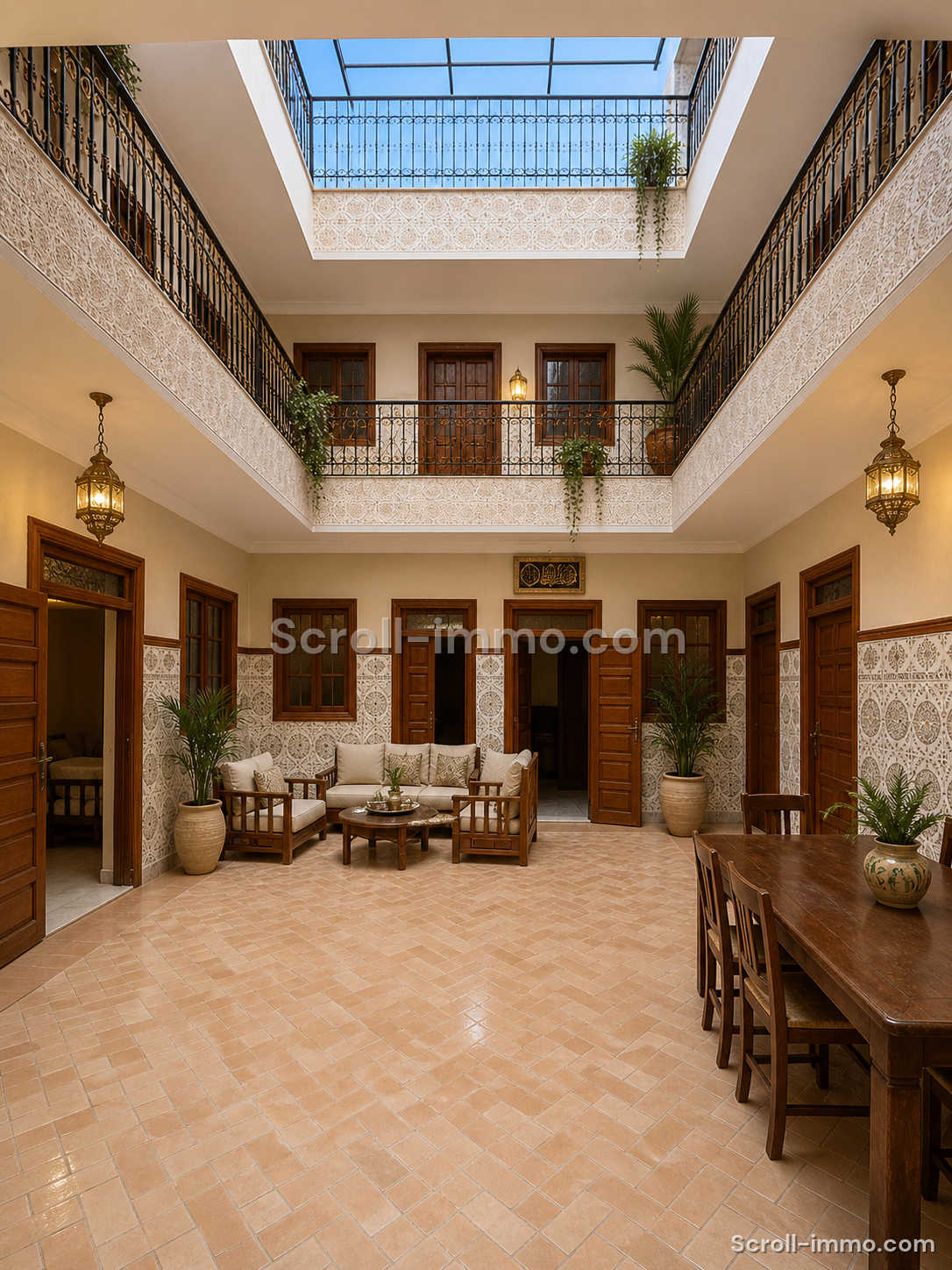Très bon potentiel pour ce Riad Melkia Propre 160m2 – Bab Doukkala