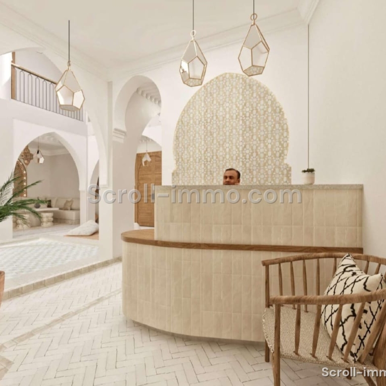 Riad de luxe titré – 112 m² au sol – 4 chambres – Médina de Marrakech