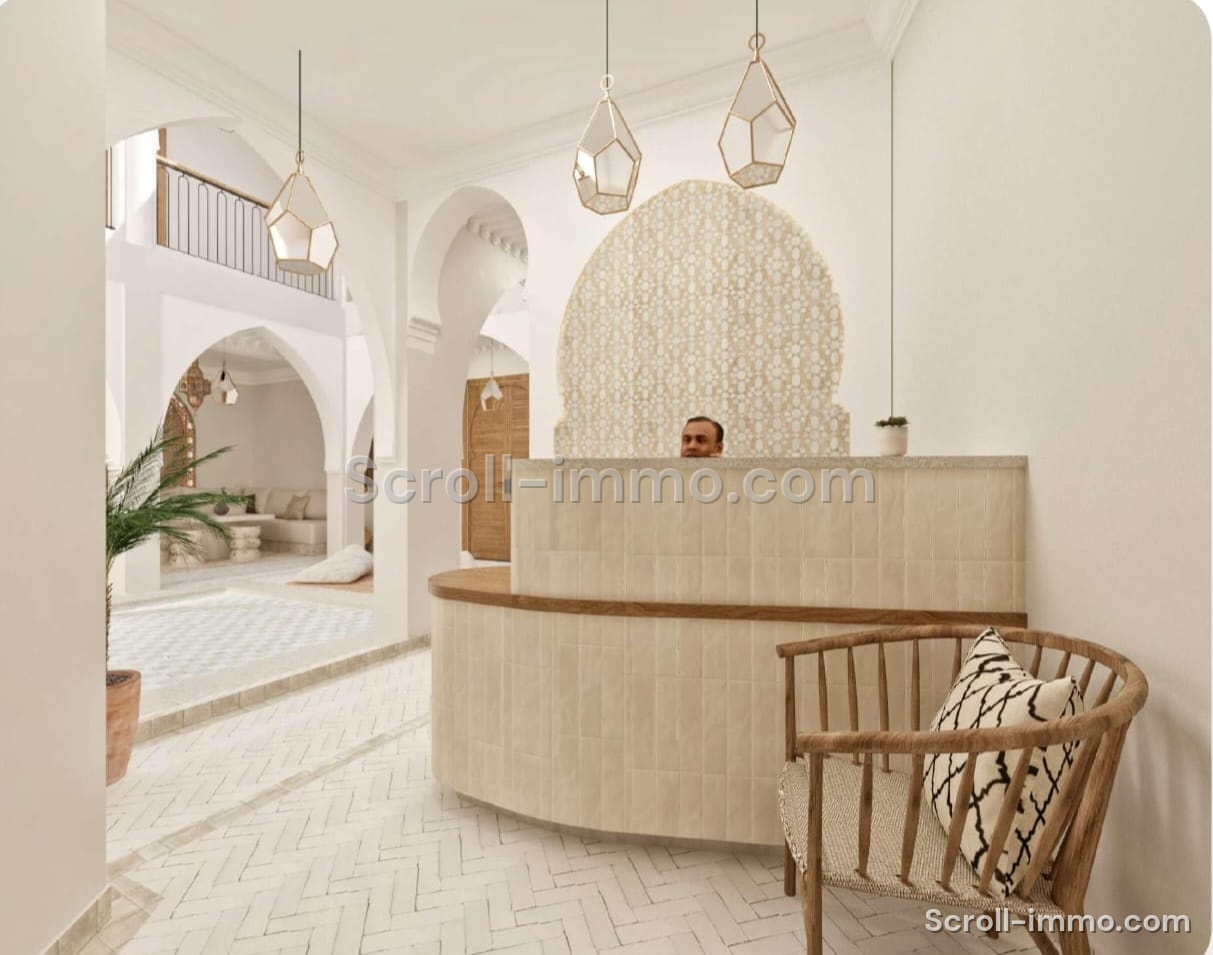 Riad de luxe titré – 112 m² au sol – 4 chambres – Médina de Marrakech