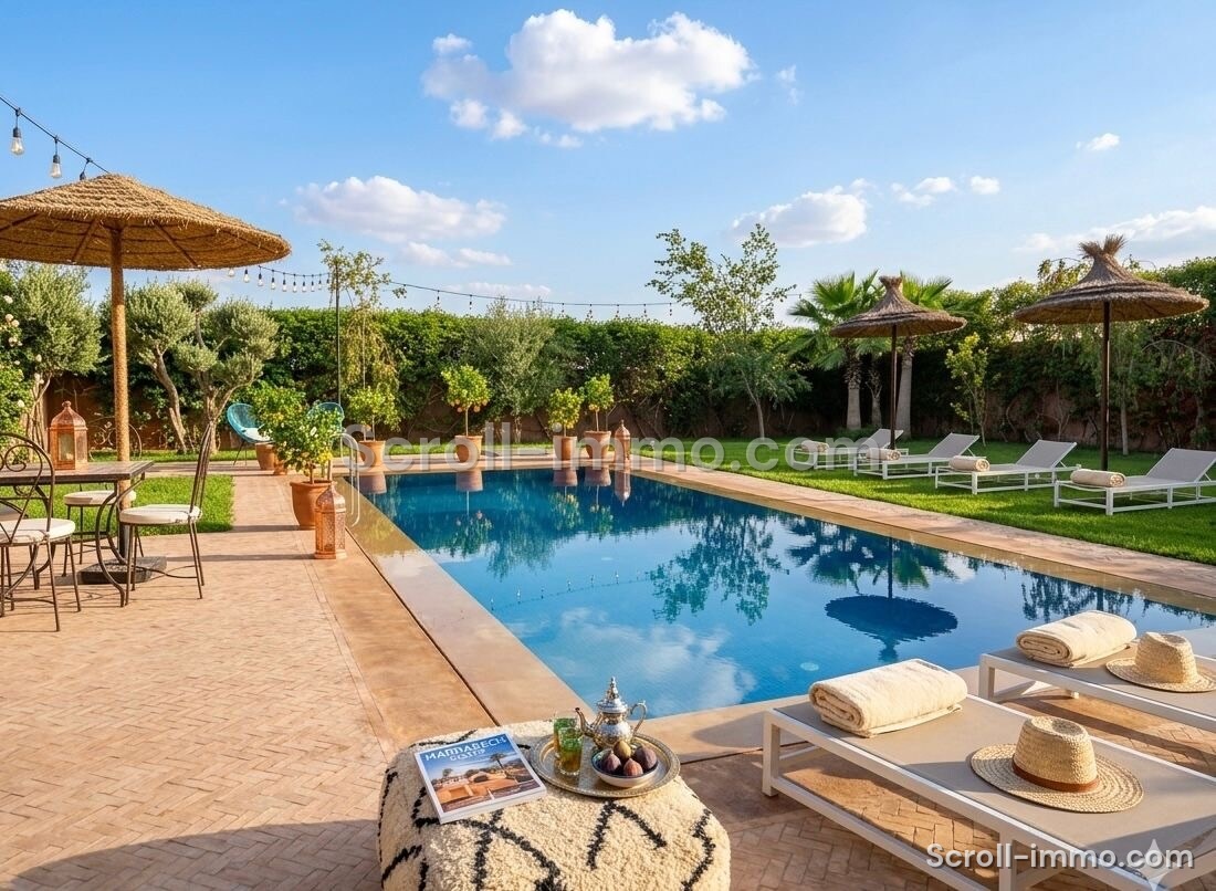 Villa-Riad d&rsquo;Exception Privé — Piscine, Hammam