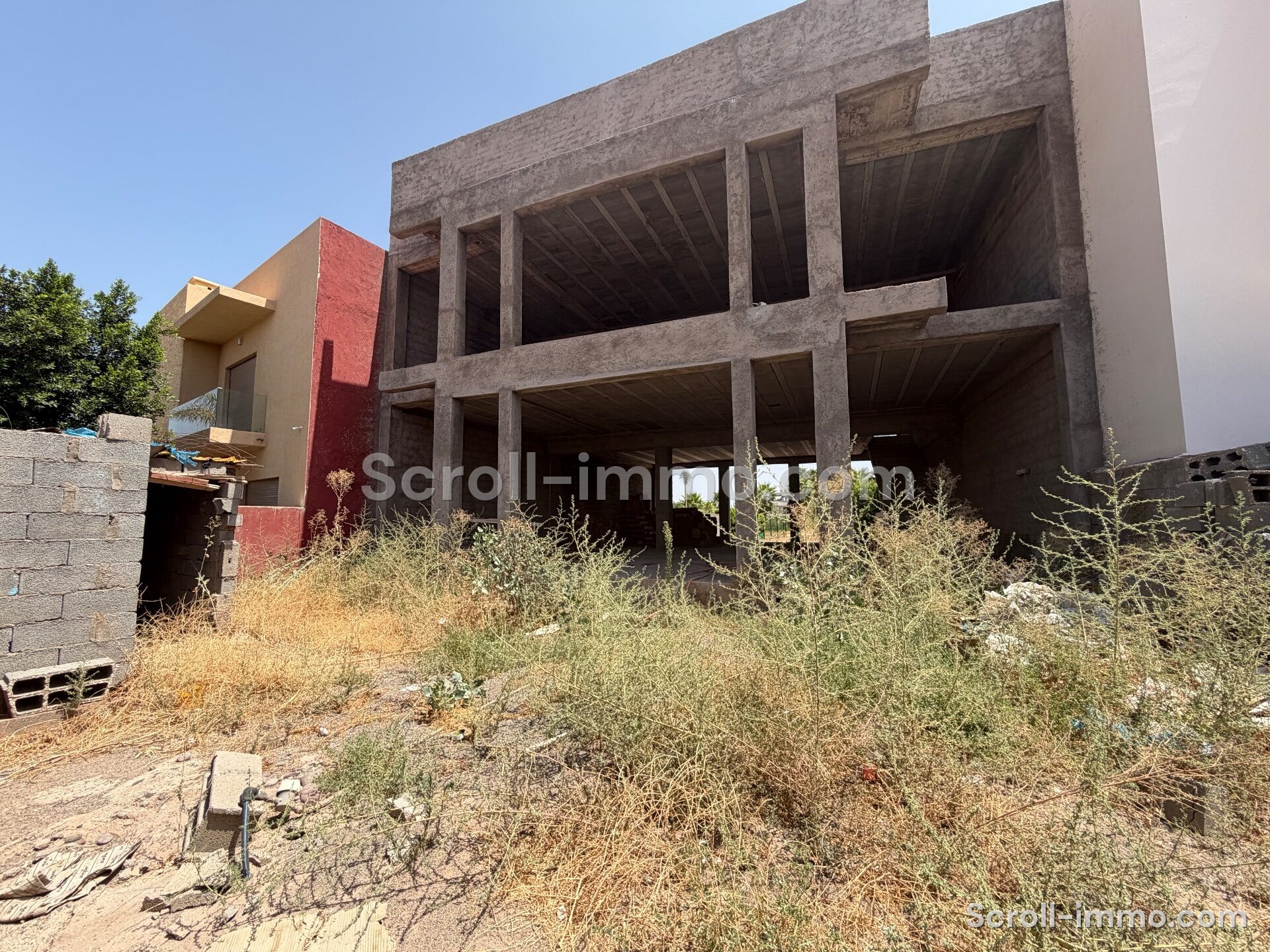 Villa à finir – 450m² à Route de Tahannaout