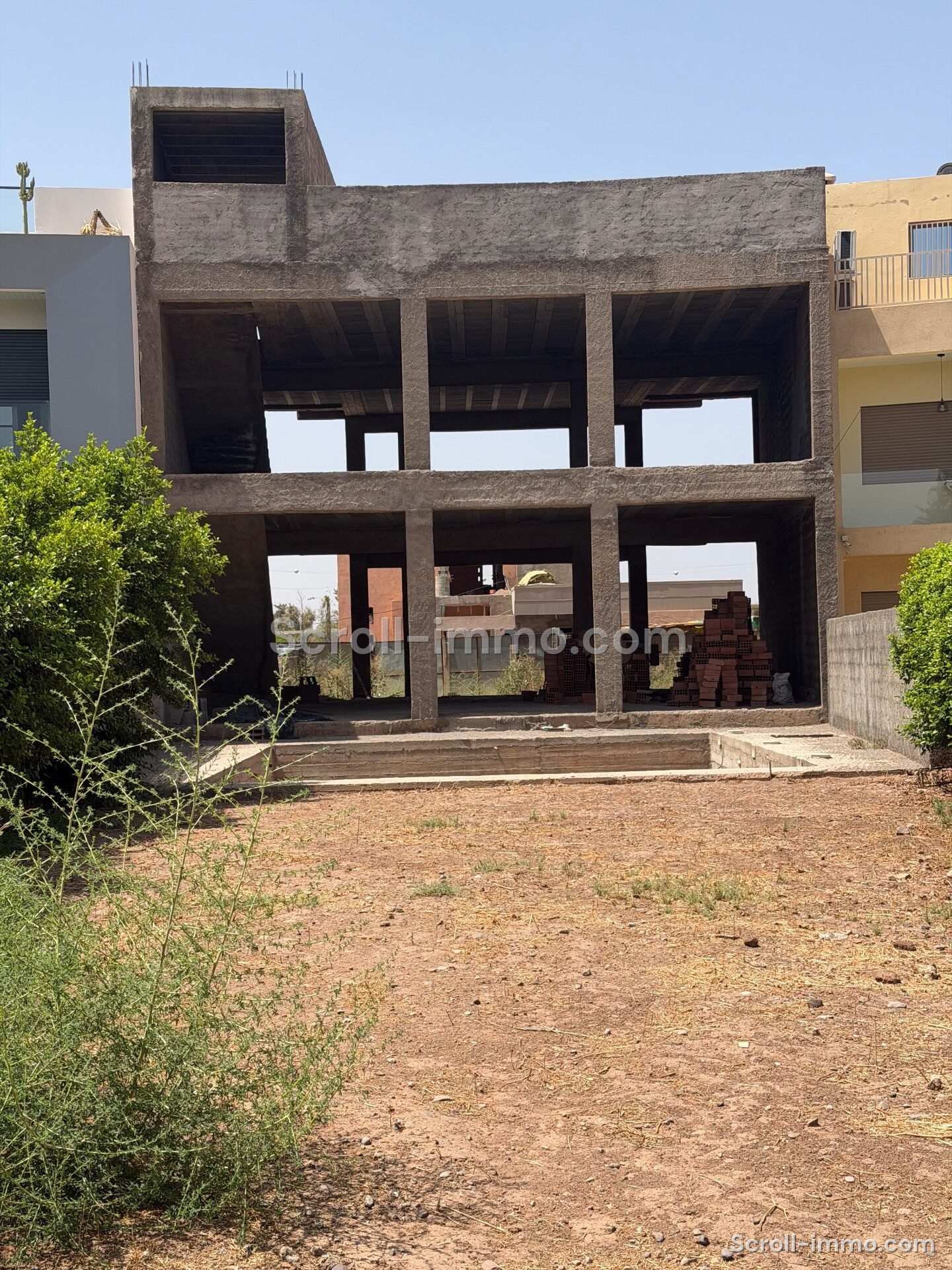 Villa à finir – 450m² à Route de Tahannaout