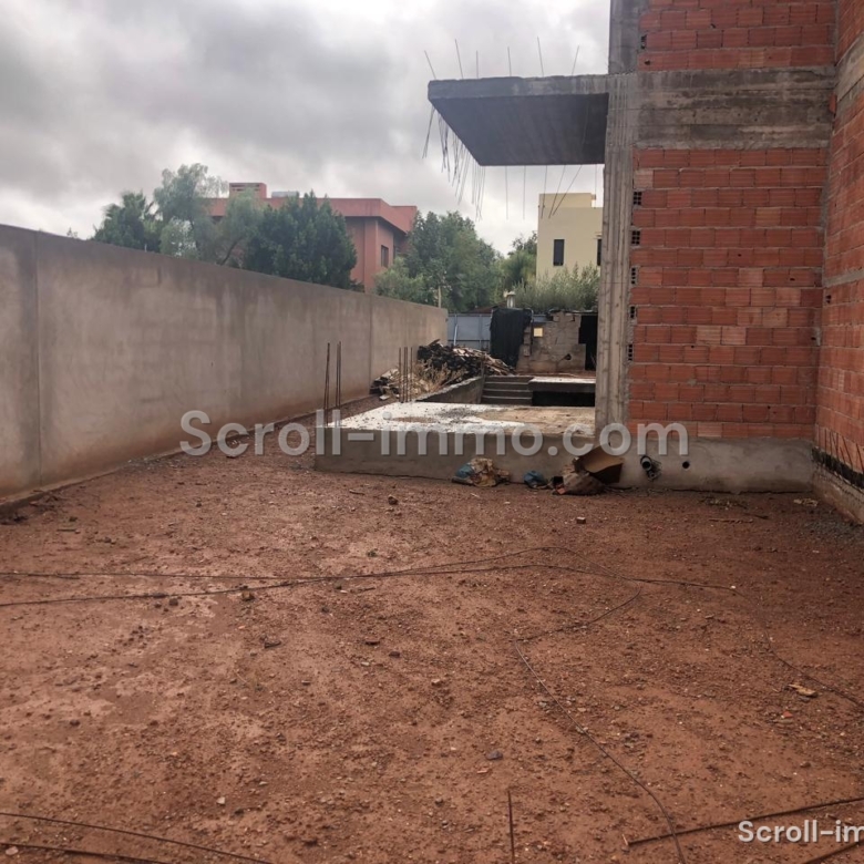 Superbe villa semi-finie contemporaine à Amelkis – Marrakech
