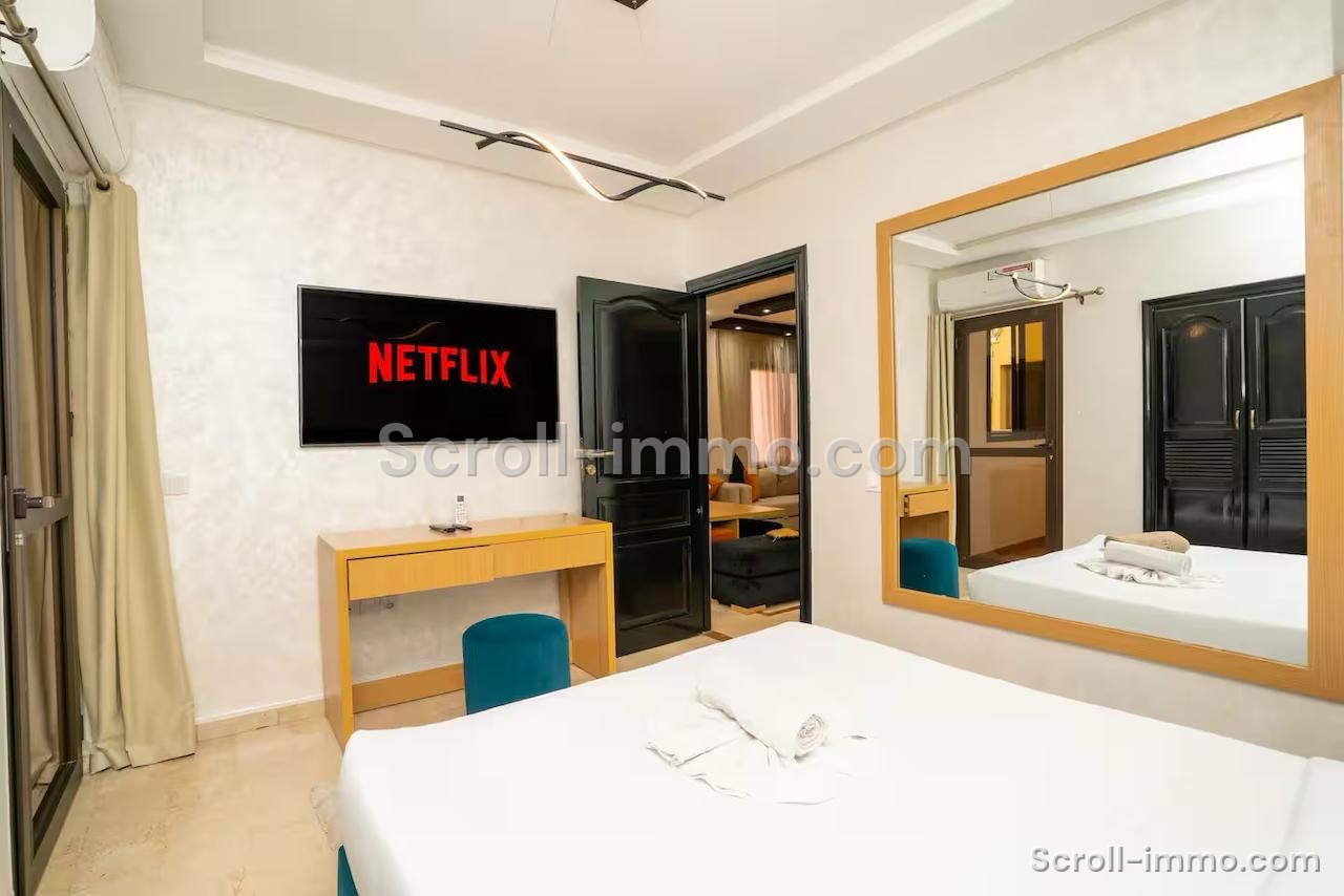 Studio 54 m2 à Gueliz Titré