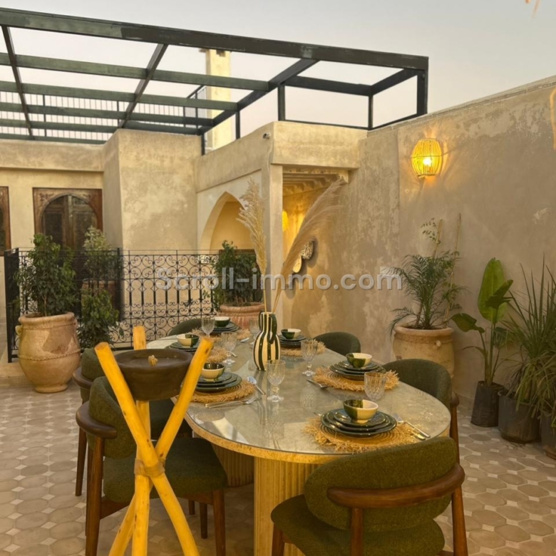 Belle Douiria neuve à vendre – 4 suites – Quartier Derb Dabachi, Médina de Marrakech