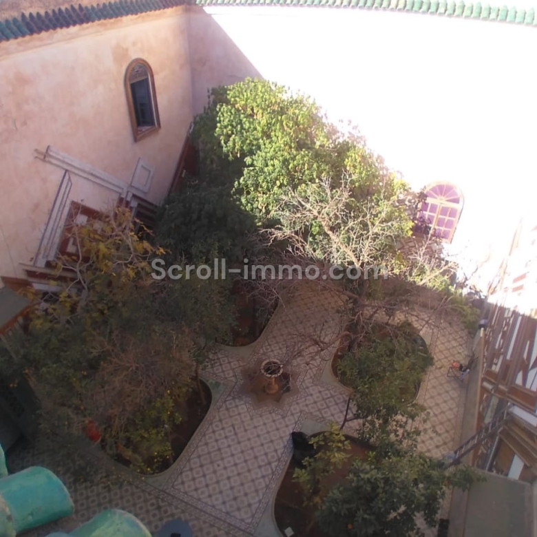 Grand Riad Titré – 401m2 a rénover – Zaouia