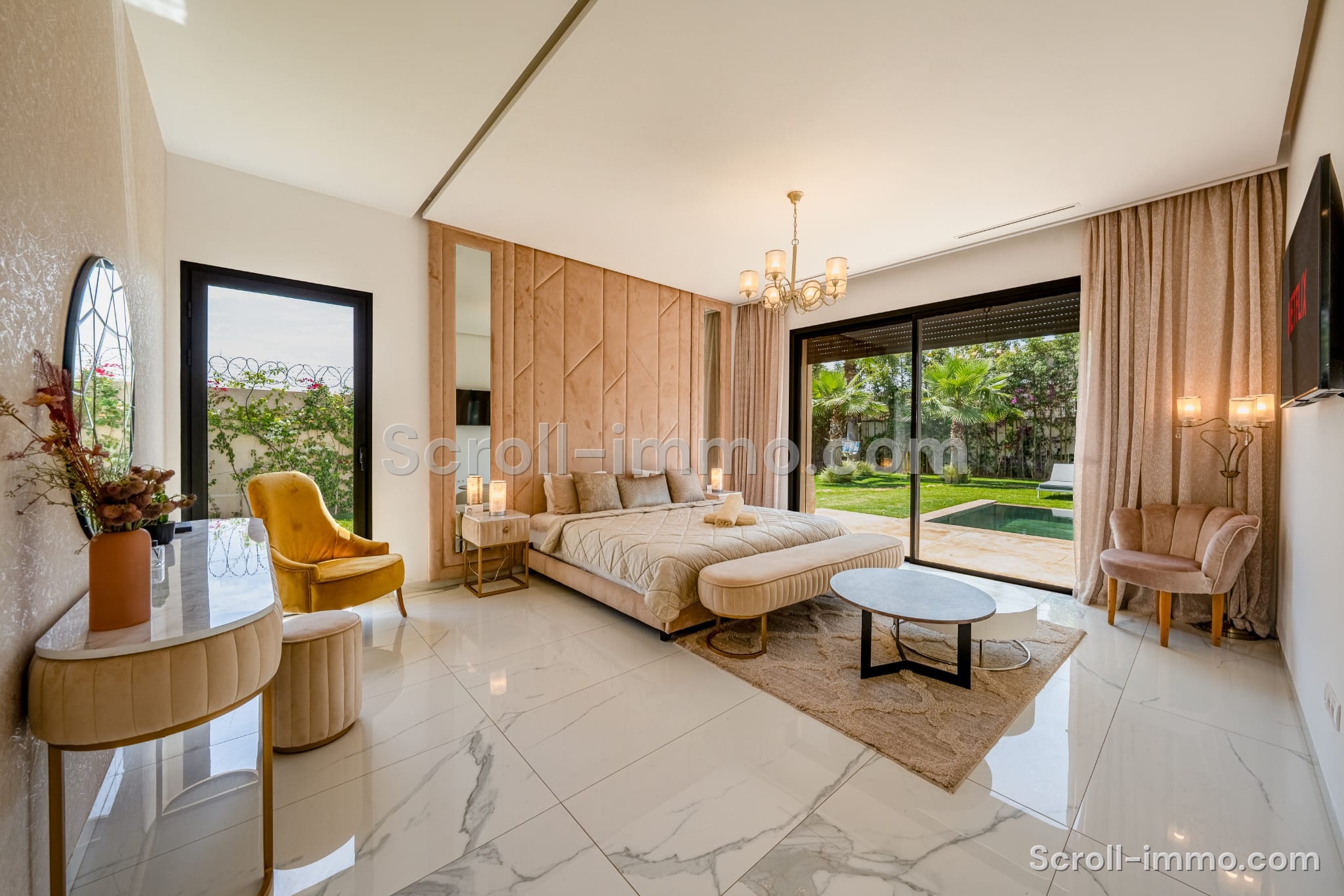 Villa moderne haut standing à louer meublée – Route de l’Ourika, Marrakech