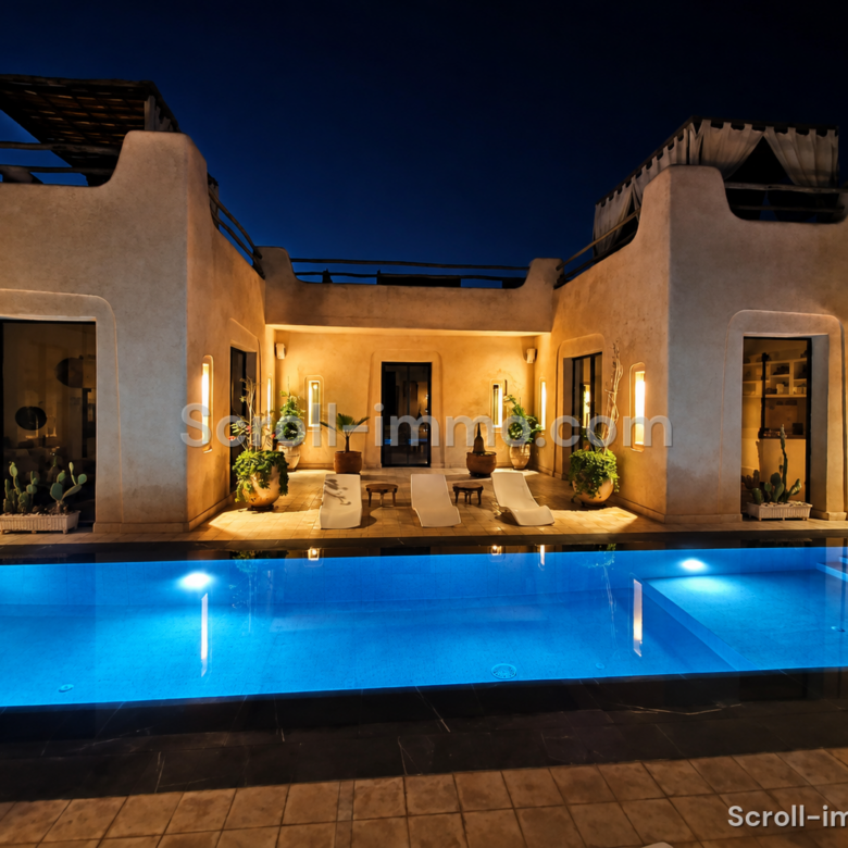 Magnifique villa Riad avec piscine Chauffée privée