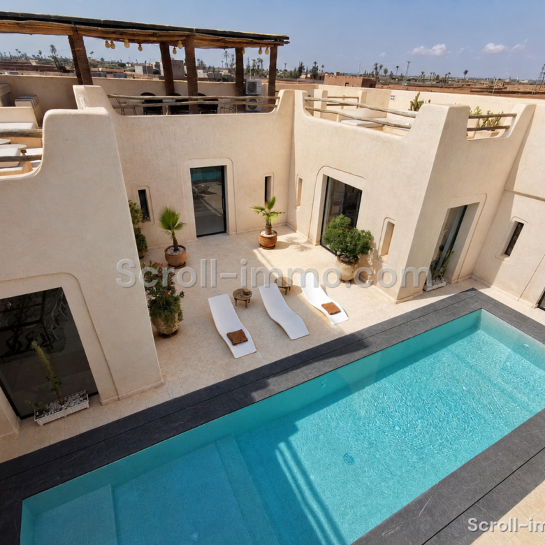 Magnifique villa Riad avec piscine Chauffée privée