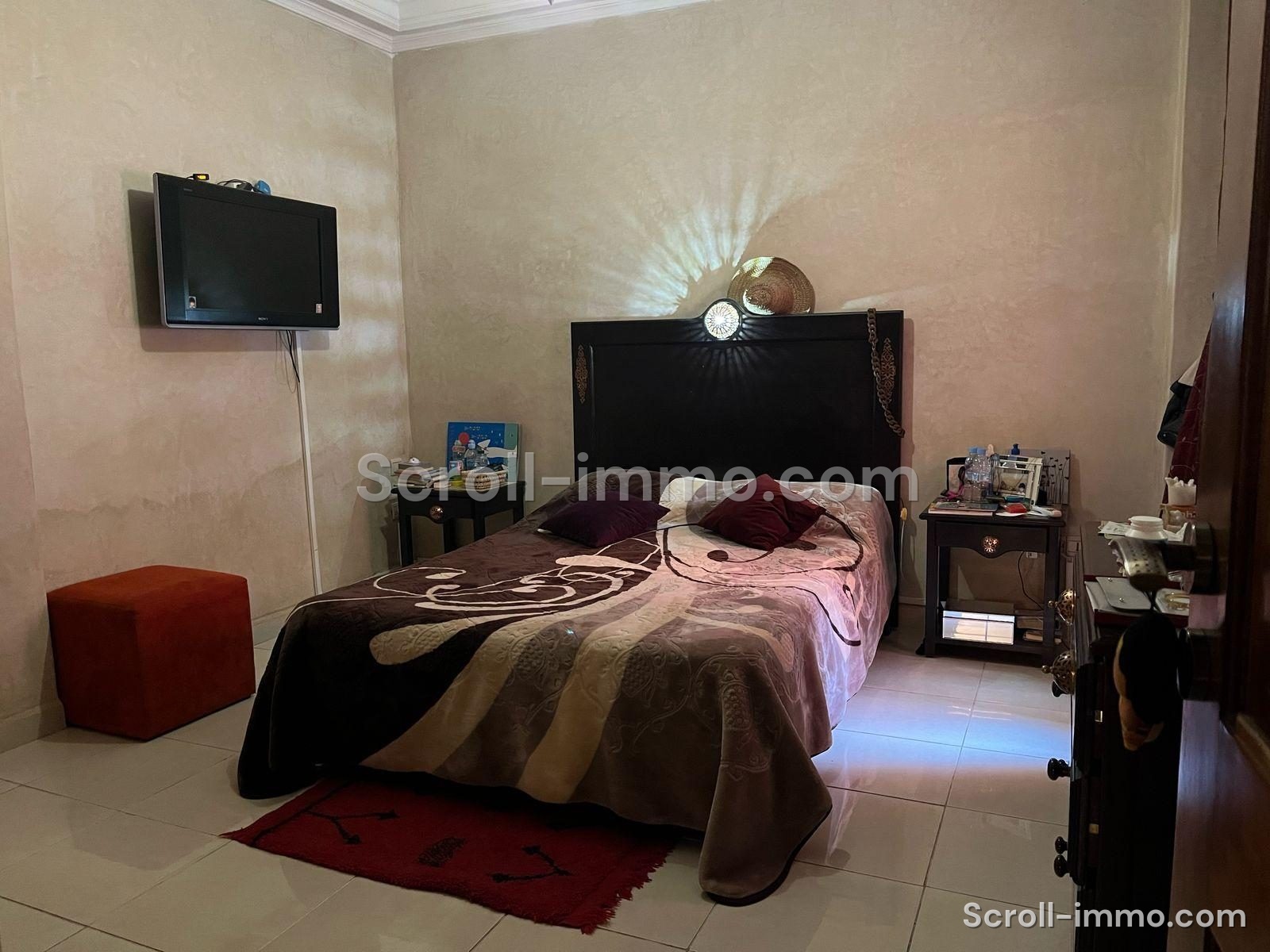 Appartement RDC côté cour – 80m² à Guéliz