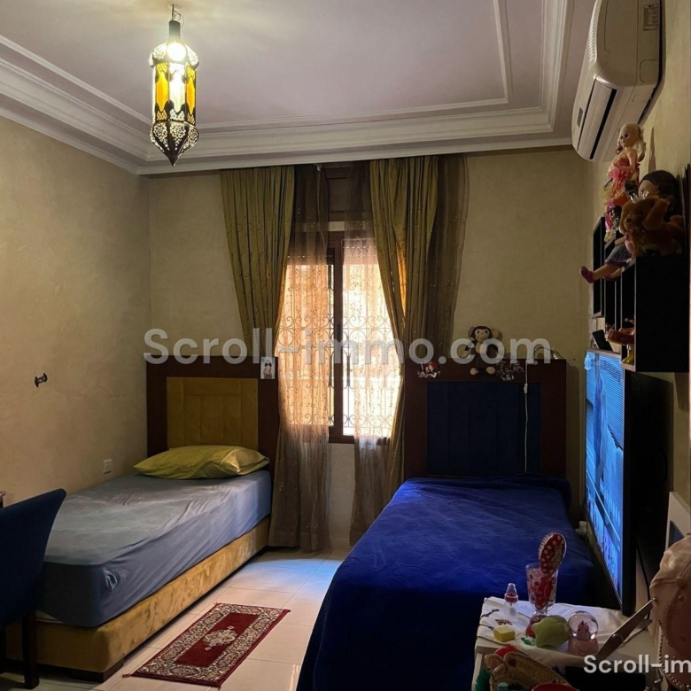 Appartement RDC côté cour – 80m² à Guéliz