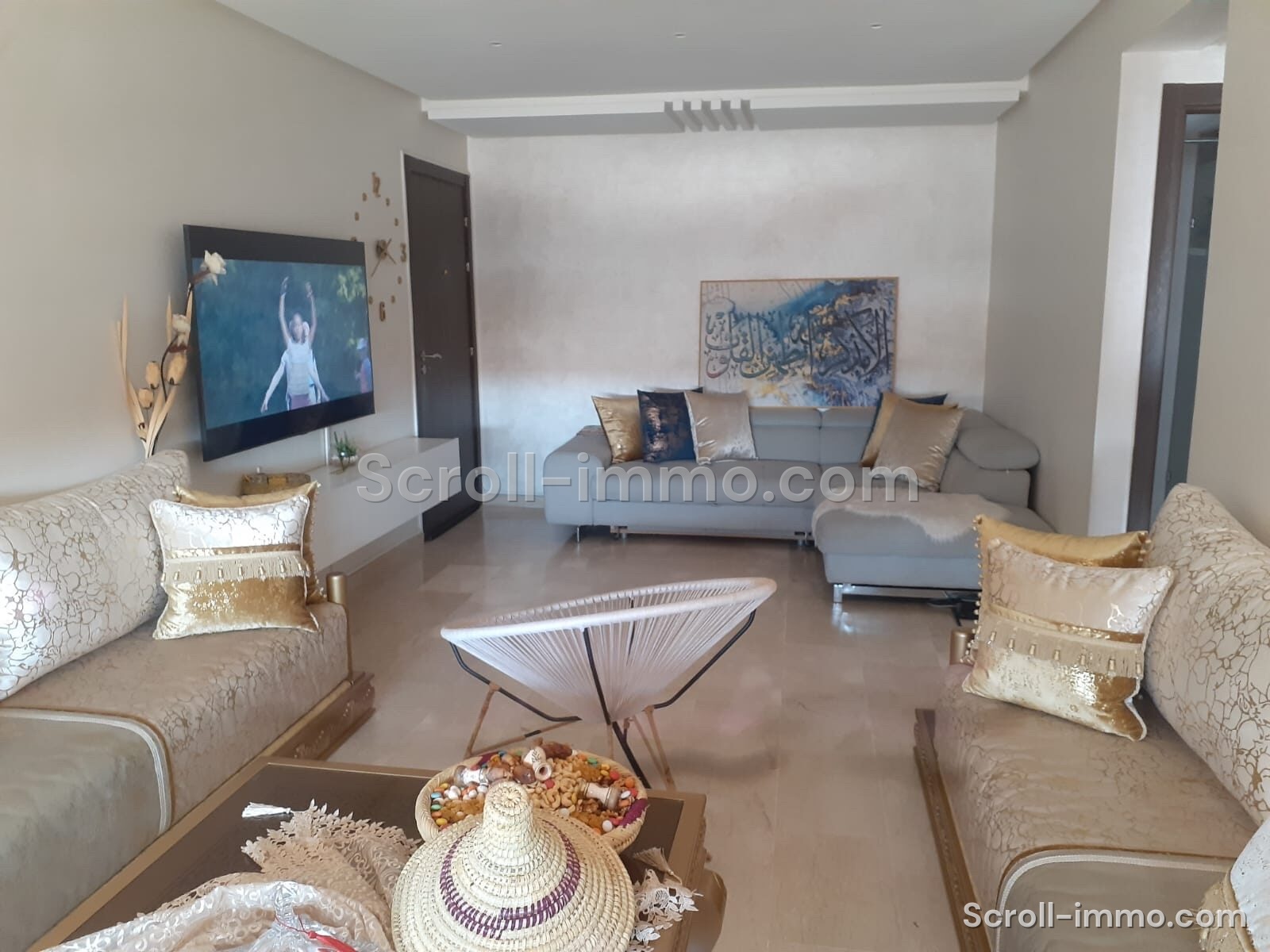 Appartement dans une résidence avec piscine à vendre – 80m² à Route de Safi