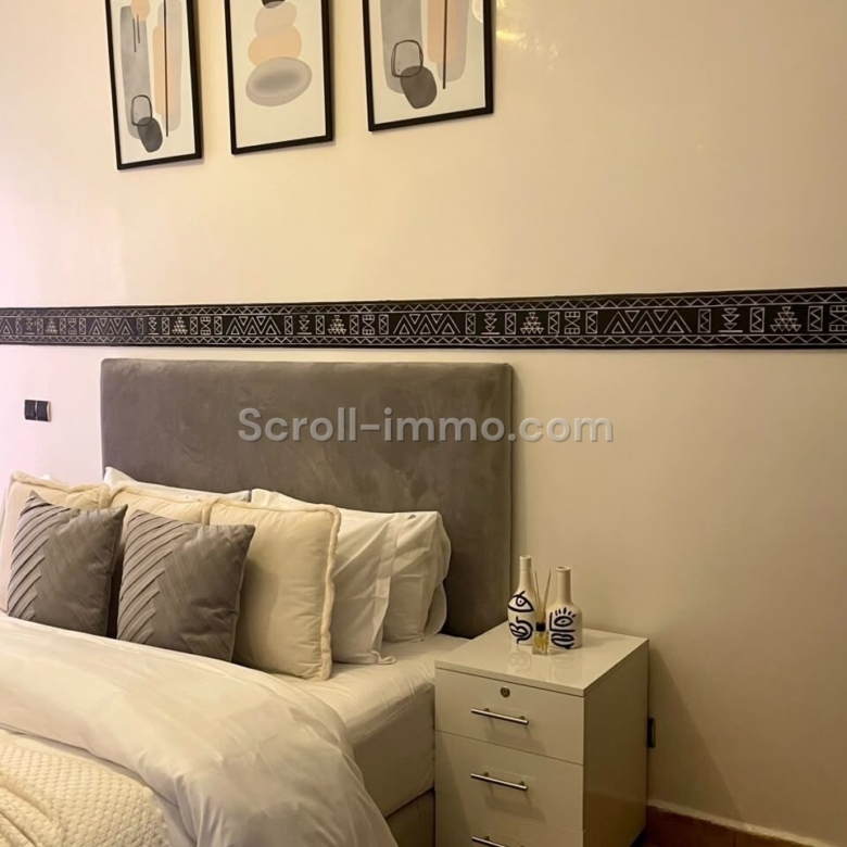 Appartement meublé à la palmeraie – 66m²
