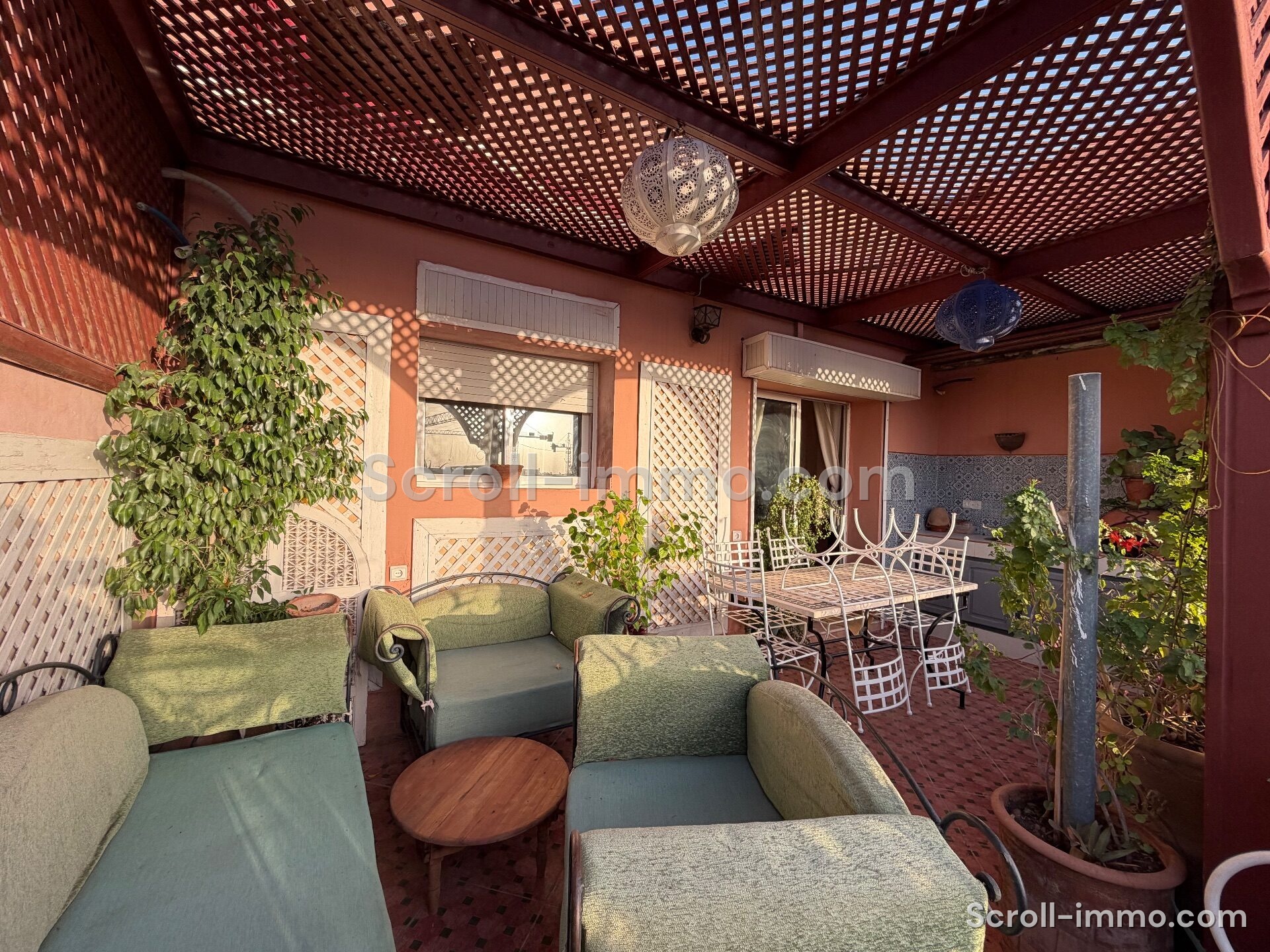 À vendre appartement ensoleillé avec terrasse – 111m² à Guéliz
